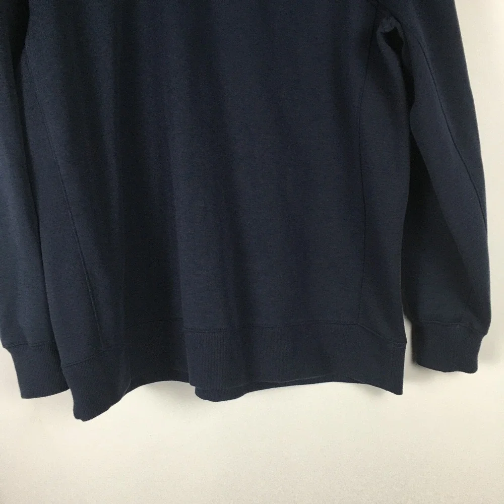 Nike Dri Fit Sweatshirt Mens XL Navy Blue Long sleeve Logo‎ Swoosh Performance